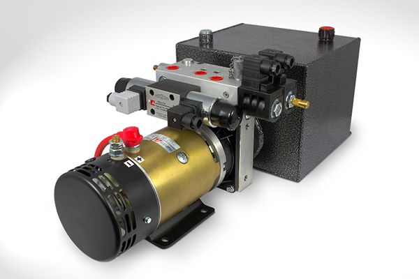 24V DC Material Handling Solenoid Operated Hydraulic Power Unit - Power Up / Gravity Down