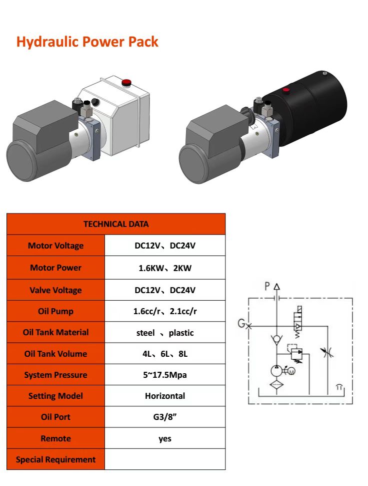 hydraulic power pack